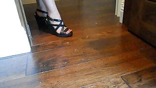 Unlocked Husband Can’t Control Himself and Cums on Floor