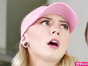 Stepbro gets a hole in one with his teen stepsister Chloe Temple