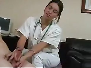 Female Doctor Measures His Stick