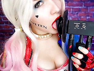 Asmr kitty klaw harley quinn ear licking