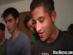 College hazing makes his pledges run naked and fool around