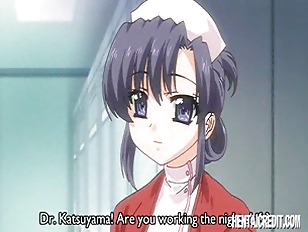 Handcuffed hentai babe gets fucked